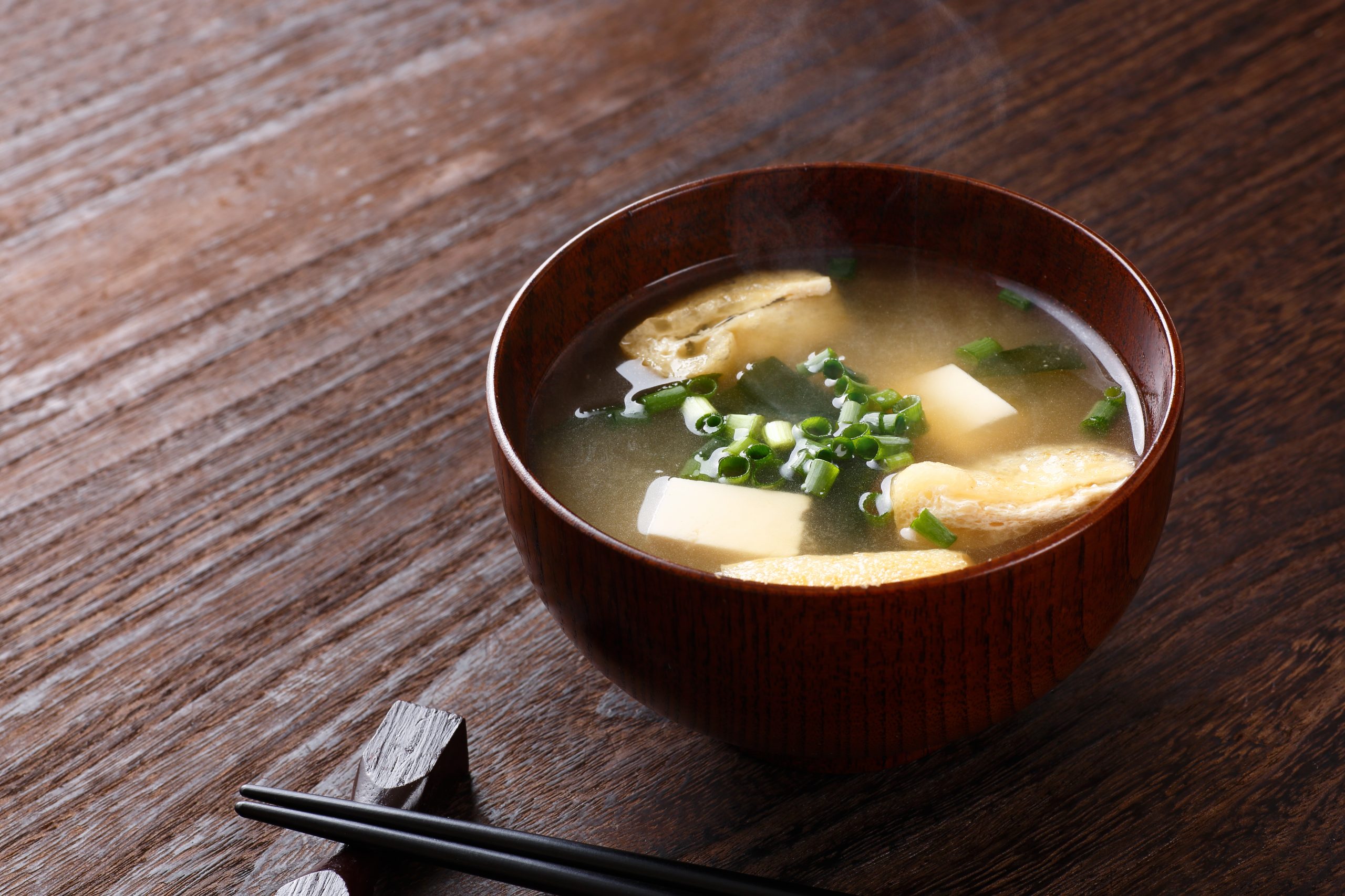 This is a photograph of Miso soup